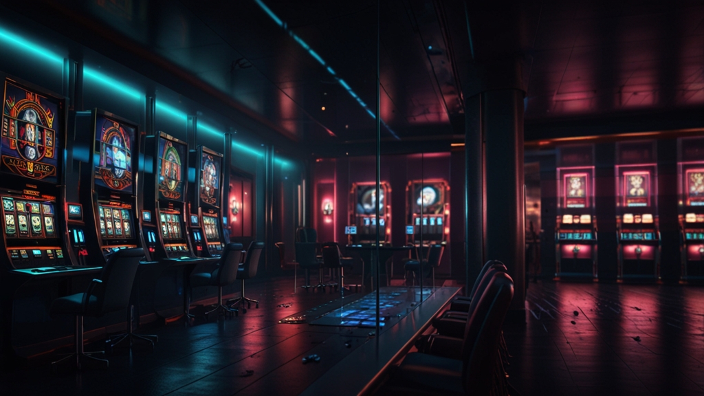 A locked casino account and password recovery screen in a dark setting