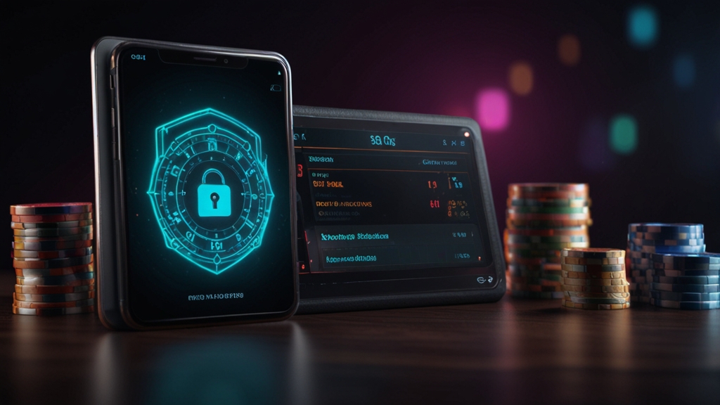 Secure payout screen with verification shield and payment status icons